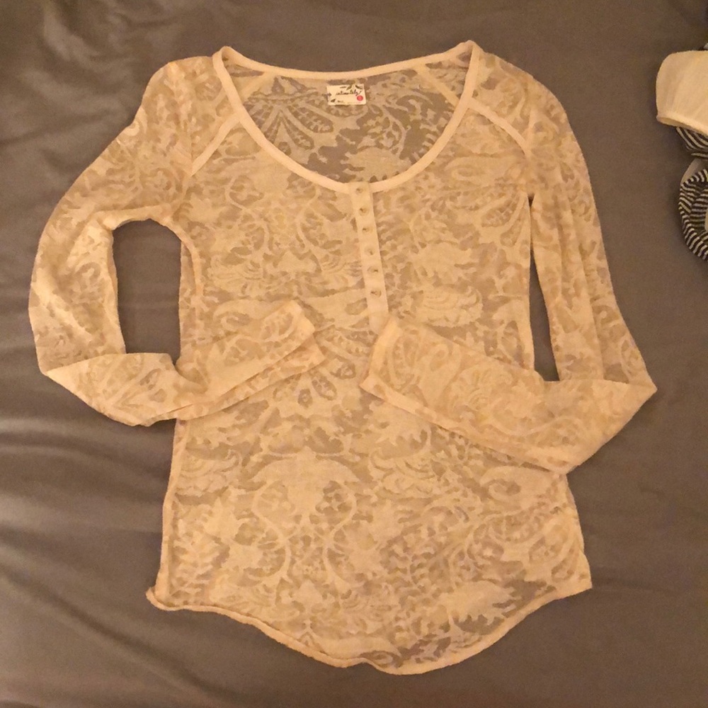 Lace free people long sleeve
